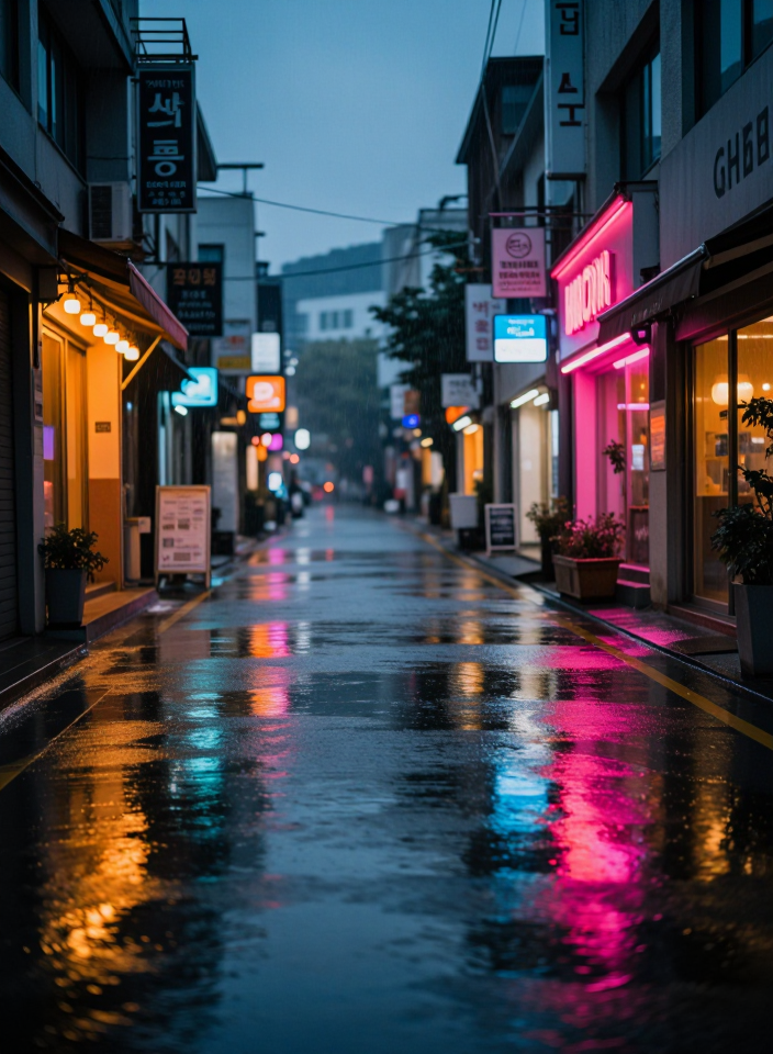 비 오는 성수동